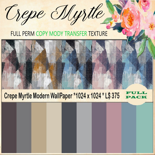 Crepe Myrtle Modern WallPaper