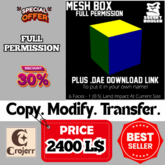 FlexiMesh Box + DAE Download – Full Perm