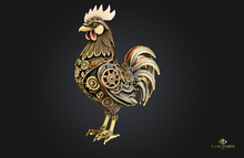 Steampunk Rooster – Mechanical Gear Bird Sculpture Decor