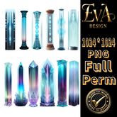* Eva Design * 12 Winter Themed Columns Set #1