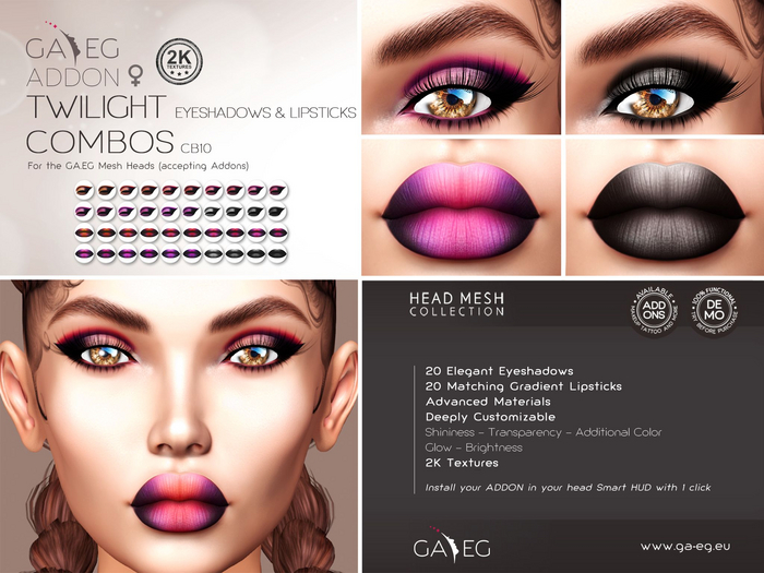 NEW !!! [GA.EG] Mesh Heads Addon - CB10 Twilight Combos 2K
