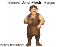 ZM PBR Medieval Tavern Dwarf FULL PERM MESH