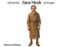 ZM PBR Medieval Villager Man FULL PERM MESH
