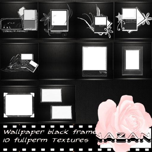 .::NN::. Wallpaper Set black frame (fullperm)