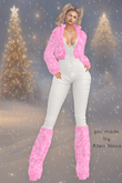 POONSH JENNA SET PINK/WHITE ORIGINAL No. 1+8+14 - ❄️ WINTER SALE ❄️