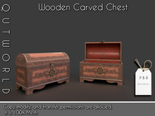 Antique Wooden Chest – PBR Materials – Open & Closed Versions – Low LI (1 Land Impact)