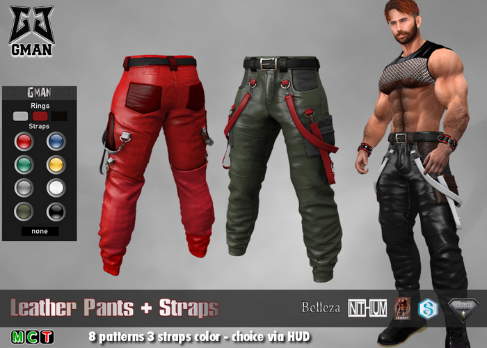 [GMan] P - Leather Pants+Straps - MAV