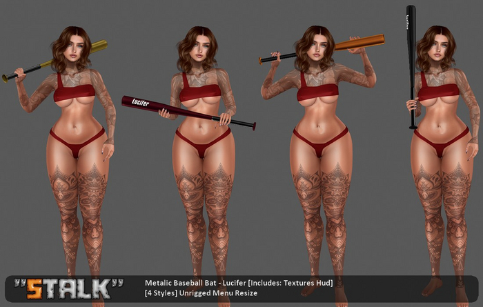 Metalic Baseball Bat [4 Styles] - Lucifer [DEMO]