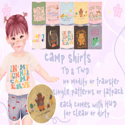 fairiebum - camp shirts fatpack