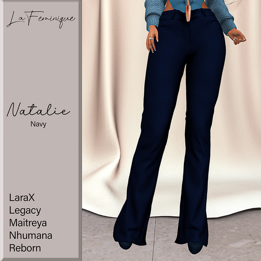 La Feminique Natalie Pants Navy