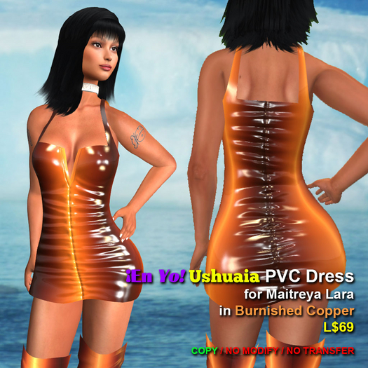 En YO! Ushuaia PVC Dress Maitreya Lara Copper