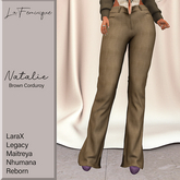 La Feminique Natalie Pants Brown Corduroy
