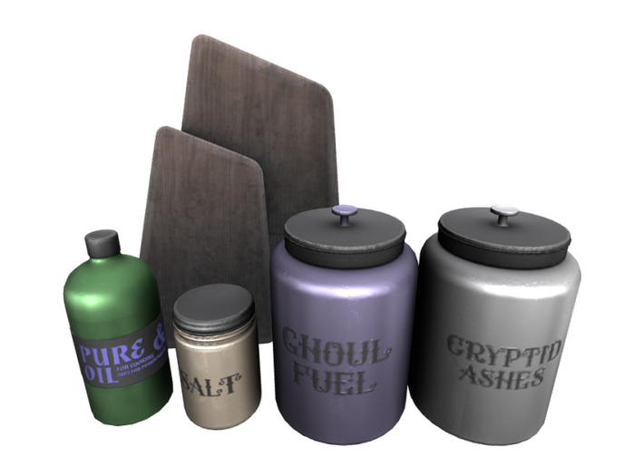 aika Gothica Kitchen - Counter Seasoning Clutter