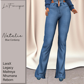 La Feminique Natalie Pants Blue Corduroy