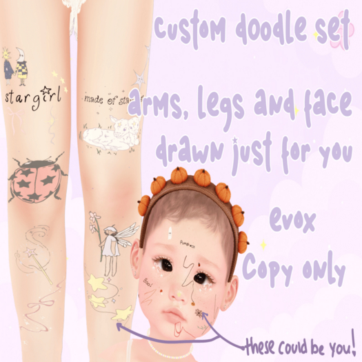 fairiebum - custom doodle set