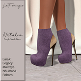 La Feminique Natalie Boots Purple Suede