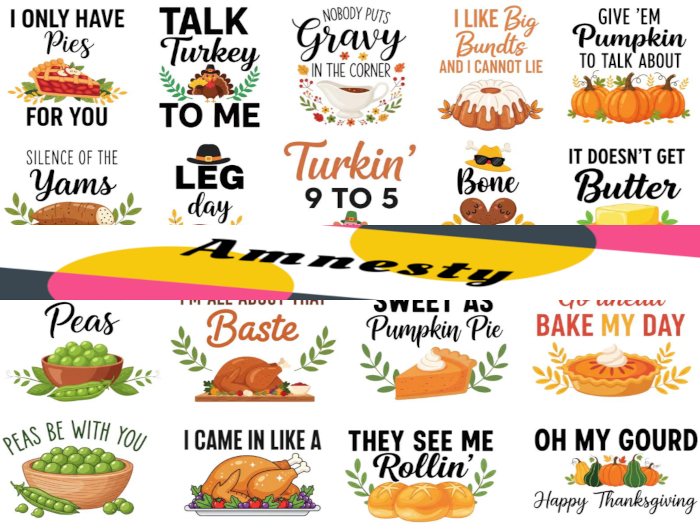 Thanksgiving Quotes Transparent PNG "BOXED"