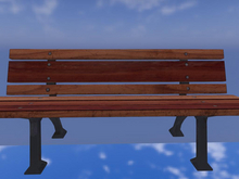Garden or park bench v_7 - MESH - FULL PERM