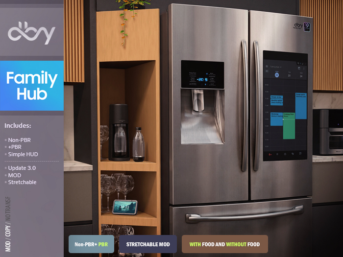 Fridge FamilyHUB / Mix / Stainless-Steel