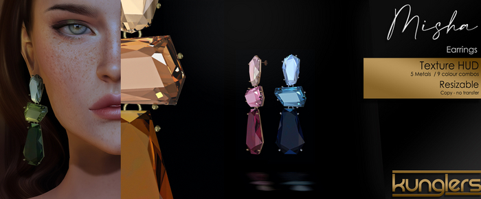 KUNGLERS - Misha earrings