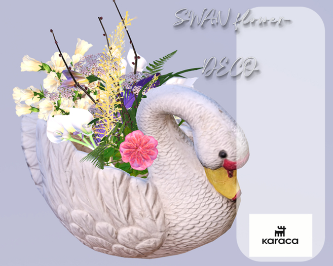 KARACA - SWAN FLOWER DECO #1