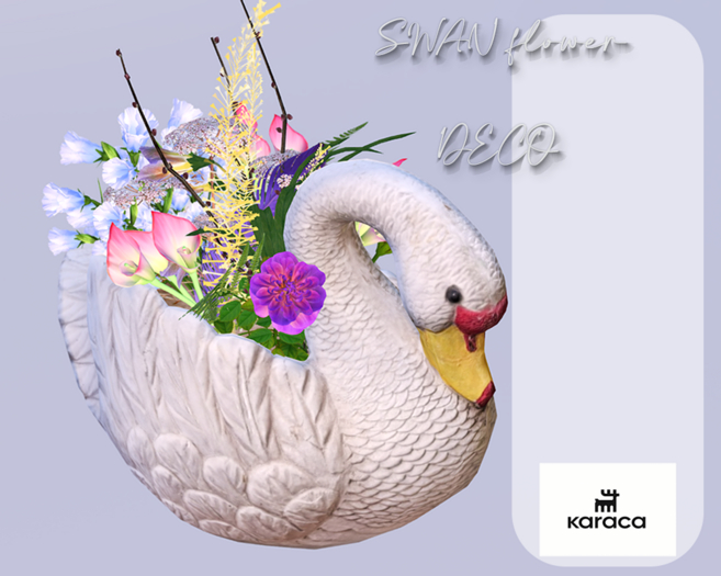KARACA - SWAN FLOWER DECO #2