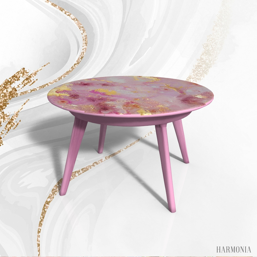 Pink Marble Coffee Table