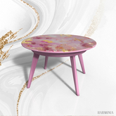 Pink Marble Coffee Table