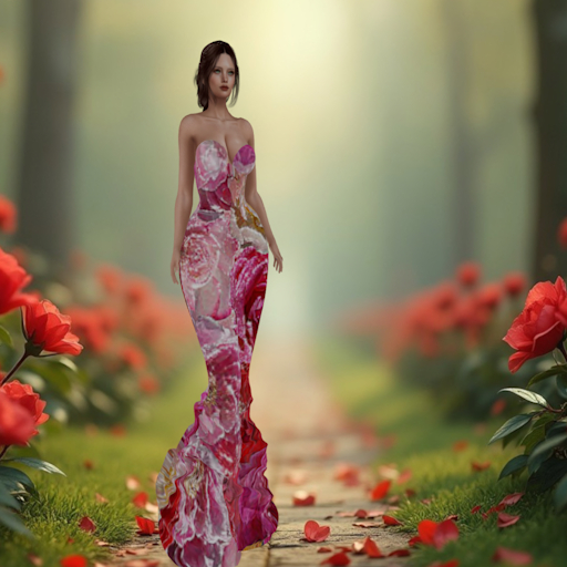 <JB>Chantal Roses Gown