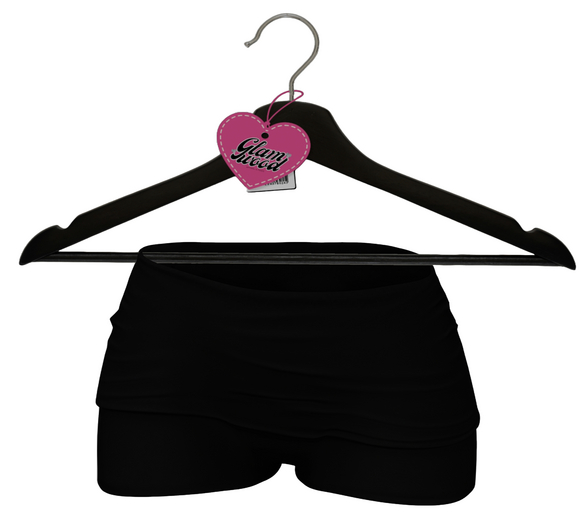 $GW$ Wayda Fold Over Shorts - BLACK