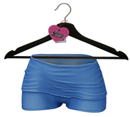 $GW$ Wayda Fold Over Shorts - BLUE