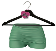 $GW$ Wayda Fold Over Shorts - GREEN