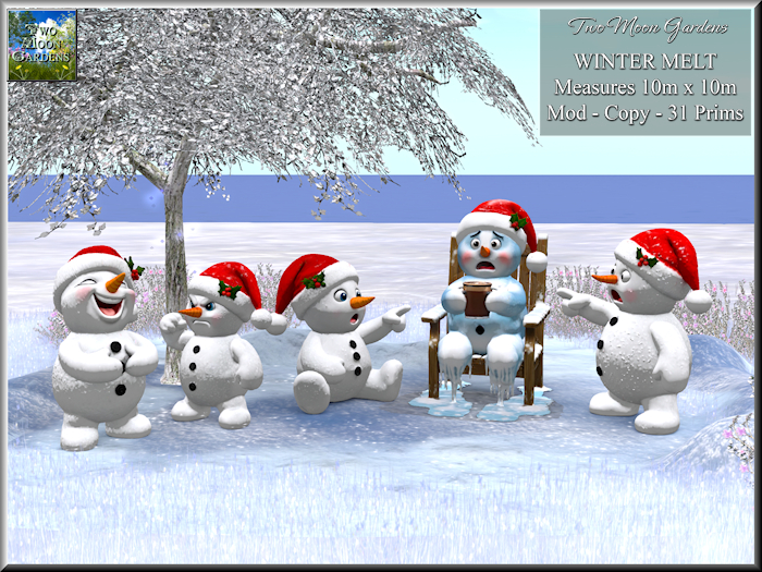 Winter Melt Snowman