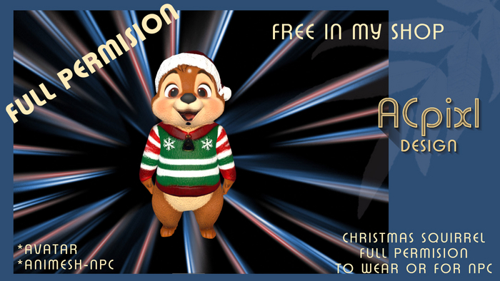 Christmas Squirrel wear-npc