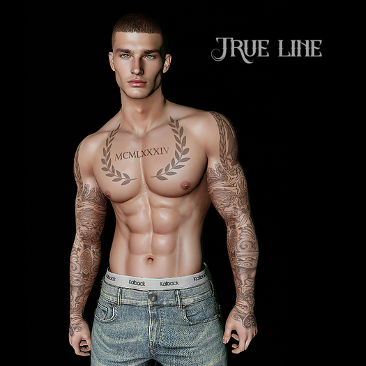 True Line ROMAN tattoo ( BOM )