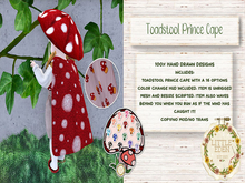 {Little Eden} Toadstool Prince Cape