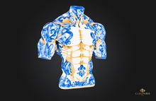 Porcelain Strength Bust Statue – Elegant Figurative Art Decor