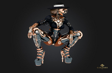 Steampunk Sentinel Statue – Industrial Guardian Decor