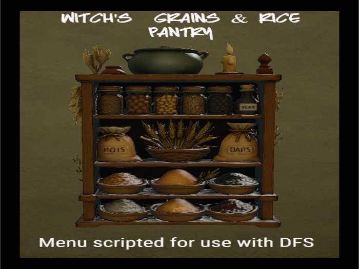 B&C Witch's  Grains & Rice Pantry DFS (scripted)