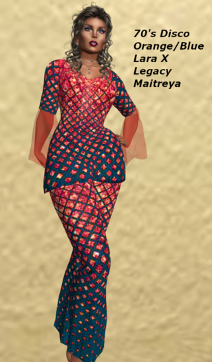 70's Disco-Orange/Blue - Add Me