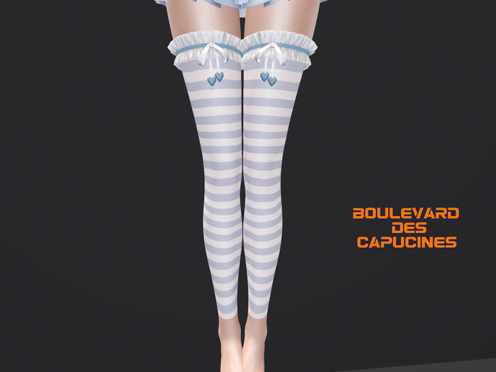 BDC - ★ Sweet Tease – Ruffle Garters with Tiny Hearts 