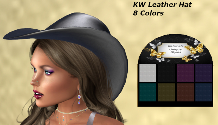KW-Leather Hat - Add Me