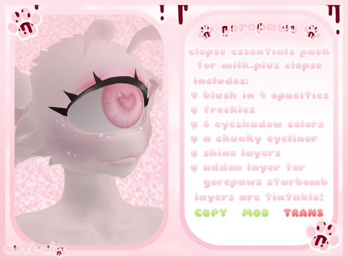 [gorepaws] ; clopse essentials pack