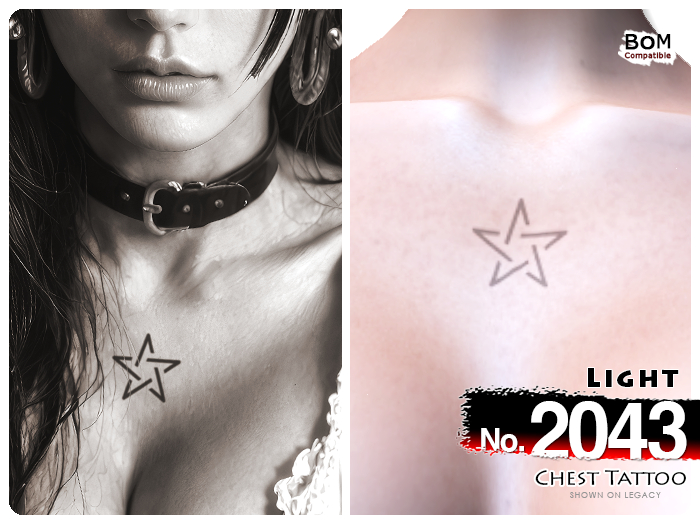 (Chest Tattoo) No.2043 Light
