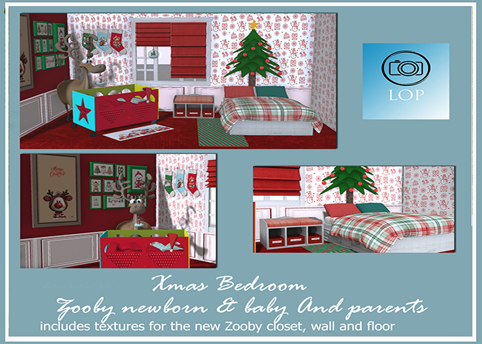 XMAS BEDROOM LOP ZOOBY (ADD)