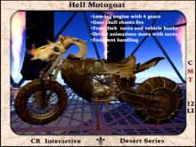 Hell Motogoat - Goat Skull Motorcycle - Full Featured