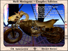 Hell Motogoat Couples Edition - Goat Skull Motorcycle - Full Featured 