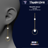 .:Thunderstorm:. 'Mowhiti pērara' earrings