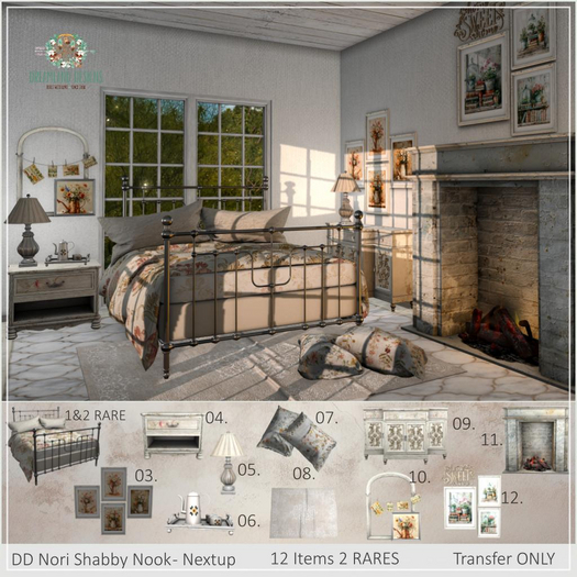 01.DD Nori Wrought Iron Bed-Adult Boxed RARE