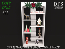 CHRISTMAS WHITE RUSTIC WALL UNIT